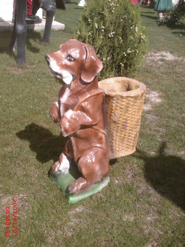 Kemikli Köpek;  Alçı Boya (En:20Boy:37Yüks:60Ağr:3)
