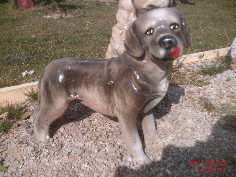 Küçük Ayakta Köpek;Elyaf (En:15Boy:45Yüks:40Ağr:3)