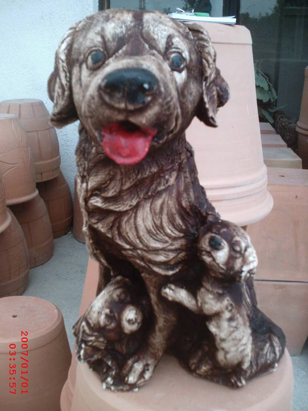 Yavrulu Köpek;Alçı (En:22Boy:22Yüks:38Ağr:2)