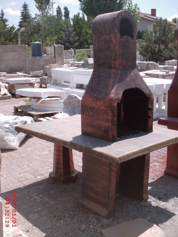 Yemek Masalı Barbekü;Beton (En:105Boy:155Yüks:185Ağr:350)
