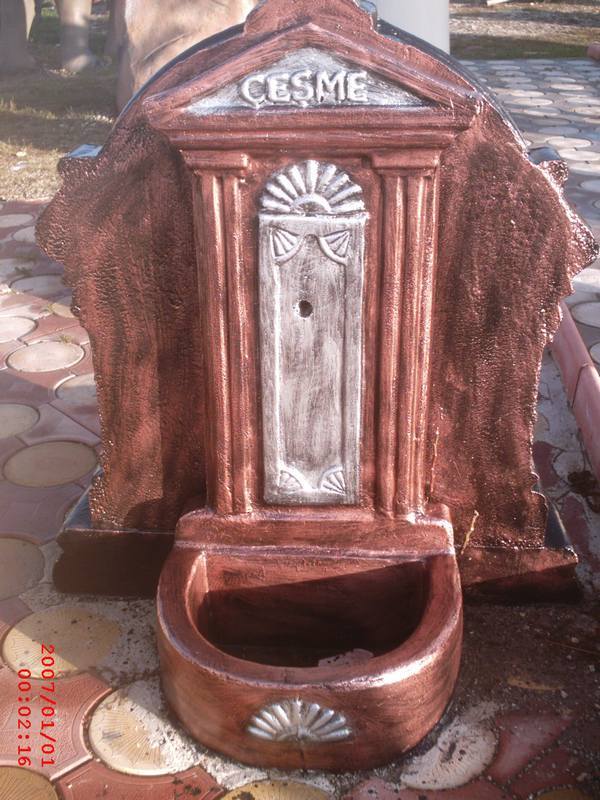 Antik Çeşme;Beton (En:50Boy:55Yüks:122Ağr:100)